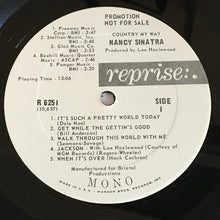 Load image into Gallery viewer, Nancy Sinatra : Country, My Way (LP, Album, Mono, Promo)