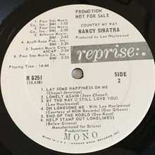 Load image into Gallery viewer, Nancy Sinatra : Country, My Way (LP, Album, Mono, Promo)