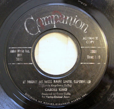Carole King : It Might As Well Rain Until September (7