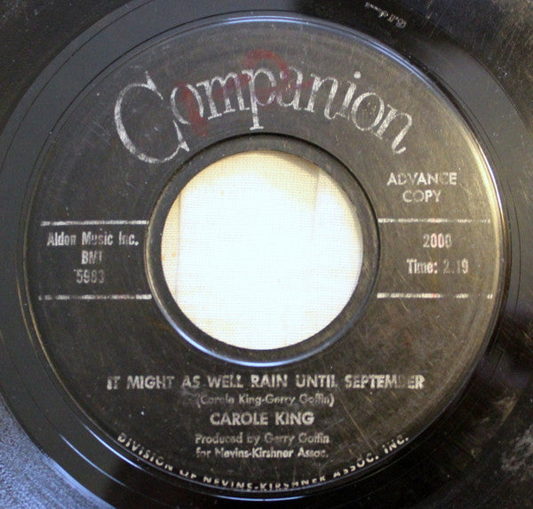Carole King : It Might As Well Rain Until September (7