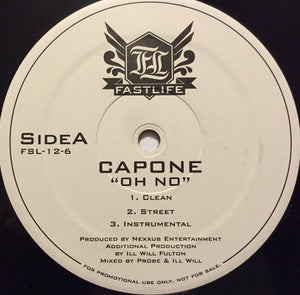 Capone (3) : Oh No / Under Mi Sensi (12", Promo)