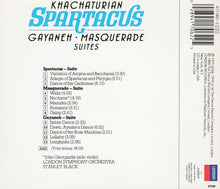 Load image into Gallery viewer, Aram Khatchaturian, Stanley Black, The London Symphony Orchestra : Khachaturian: Spartacus (CD, Album, Comp)
