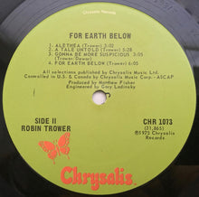 Load image into Gallery viewer, Robin Trower : For Earth Below (LP, Album, San)