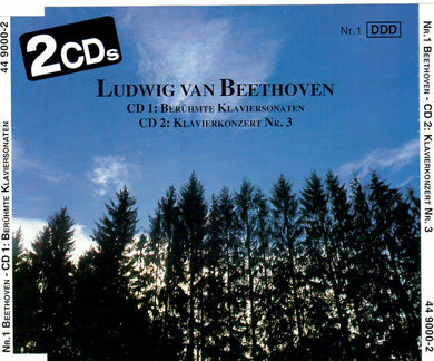 Ludwig van Beethoven : Berühmte Klavier-Sonaten - Klavierkonzert Nr. 3 (2xCD)