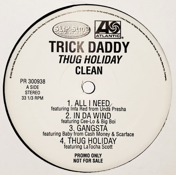 Trick Daddy : Thug Holiday (2xLP, Album, Promo, Cle)