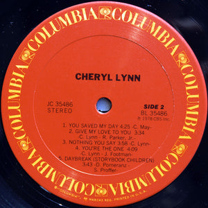 Cheryl Lynn : Cheryl Lynn (LP, Album, San)