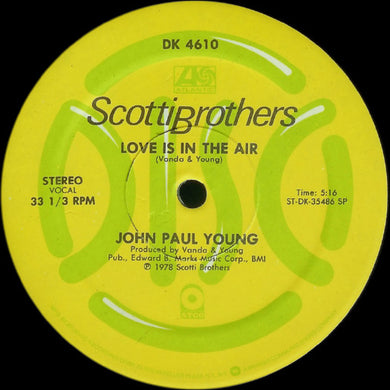 John Paul Young : Love Is In The Air (12