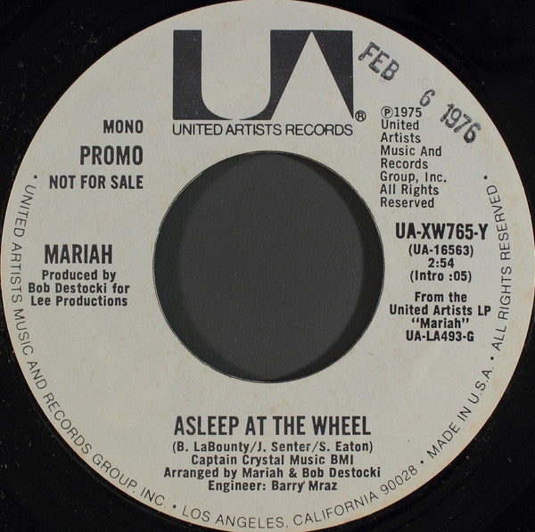 Mariah (5) : Asleep At The Wheel (7