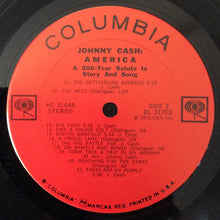 Load image into Gallery viewer, Johnny Cash : America: A 200 Year Salute In Story And Song (LP, Album, Gat)