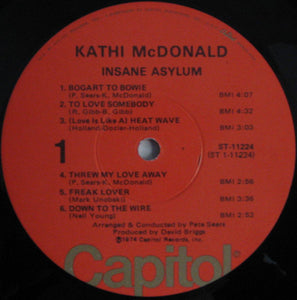 Kathi McDonald : Insane Asylum (LP, Album)