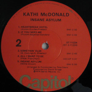 Kathi McDonald : Insane Asylum (LP, Album)