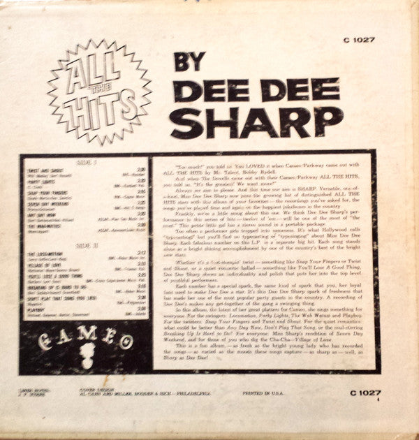 Dee Dee Sharp : All The Hits (LP, Album, Mono, RP)