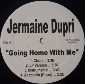 Jermaine Dupri : Going Home With Me / Jazzy Hoes (12", Promo)