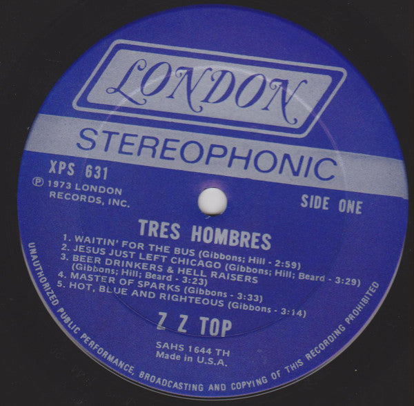 ZZ Top - Tres Hombres (Vinyl)