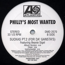 Load image into Gallery viewer, Philly&#39;s Most Wanted : Cross The Border / Suckas Pt.2 (For Da’ Gansta’s) (12&quot;, Promo)