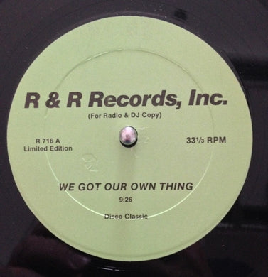 C.J. & Co / Lorraine Johnson : We Got Our Own Thing / The More I Get, The More I Want (12