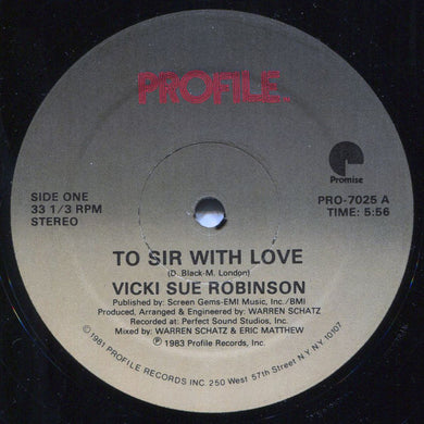 Vicki Sue Robinson : To Sir With Love (12