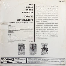 Load image into Gallery viewer, Dave Apollon : The Magic Of The Mandolin (LP, Album, Mono)