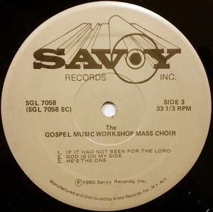 The Gospel Music Workshop Mass Choir Of America* : I Give My All To You - Recorded "Live" In Philadelphia, Pa. (2xLP, Album, Gat)