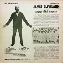 Load image into Gallery viewer, James Cleveland* With The Walter Arties Chorale : In Hollywood (LP, Album)