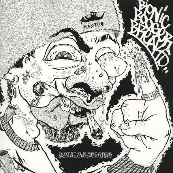 Darth Fader & Scarecrow Willy : Bionic Booger Breaks (LP, Whi)