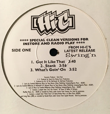 Hi-C : Swingin' (Clean Versions) (12