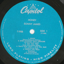 Load image into Gallery viewer, Sonny James : Honey! (LP, Album, Mono)