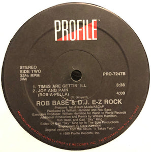 Rob Base & D.J. E-Z Rock* : Joy And Pain (Remix) (12", Single)