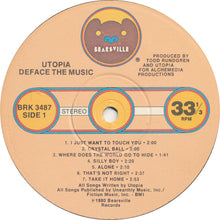 Load image into Gallery viewer, Utopia (5) : Deface The Music (LP, Album, Win)