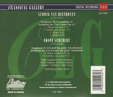 Load image into Gallery viewer, Beethoven*, Schubert*, Radio Symphony Orchestra Ljubljana*, Anton Nanut : Symphony No. 5 / Symphony No. 8 &#39;Unfinished&#39; (CD)