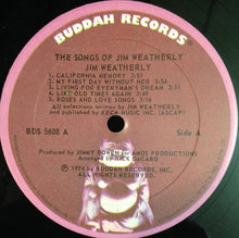 Load image into Gallery viewer, Jim Weatherly : The Songs Of Jim Weatherly (LP, Album)