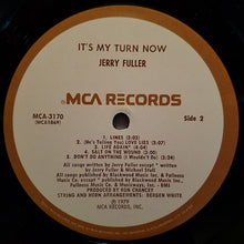 Load image into Gallery viewer, Jerry Fuller : It's My Turn Now (LP)