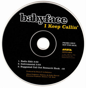 Babyface : I Keep Callin' (CD, Single, Promo)