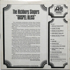 The Richburg Singers : "Gospel Bliss" (LP, Mono)