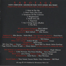 Load image into Gallery viewer, Black Sabbath : Sabotage (CD, Album, RE, RM, Dig)