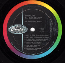 Load image into Gallery viewer, The Jonah Jones Quartet : Swingin' On Broadway Hit Songs From Great Broadway Shows  (LP, Album, Mono)