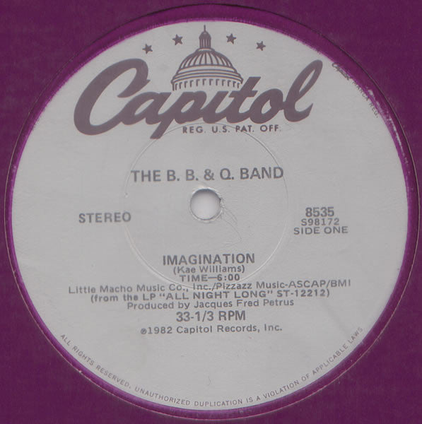 The B. B. & Q. Band* : Imagination (12