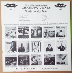 Grandpa Jones : Strictly Country Tunes (LP, Comp, RE)