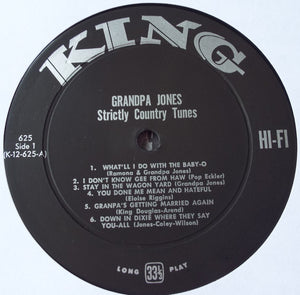 Grandpa Jones : Strictly Country Tunes (LP, Comp, RE)