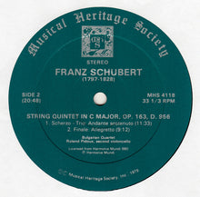 Load image into Gallery viewer, Franz Schubert, Quatuor Bulgare, Roland Pidoux : String Quintet In C Major (LP, Album)