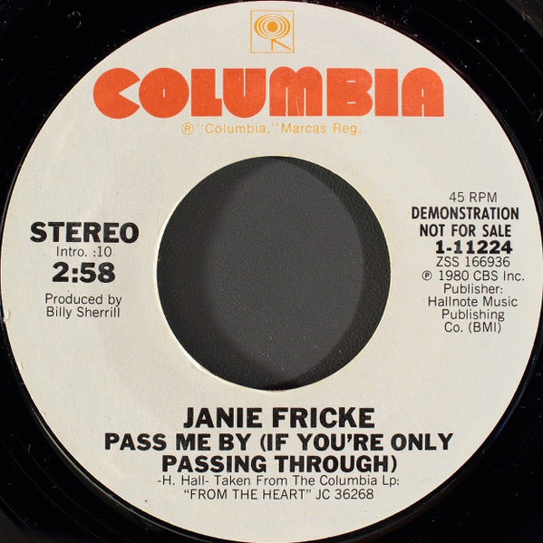 Janie Fricke : Pass Me By (If You're Only Passing Through) (7