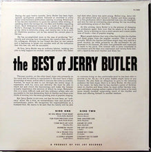 Load image into Gallery viewer, Jerry Butler : The Best Of Jerry Butler (LP, Comp, RE)