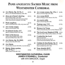 Load image into Gallery viewer, Westminster Cathedral Choir, James O&#39;Donnell (2), Iain Simcock : Panis Angelicus (Favourite Motets From Westminster Cathedral) (CD, Album, RE)