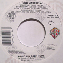 Load image into Gallery viewer, Hugh Masekela : Bring Him Back Home  (7&quot;, Promo)