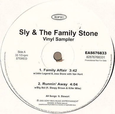 Sly & The Family Stone : Vinyl Sampler (12