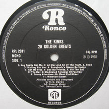 Load image into Gallery viewer, The Kinks : 20 Golden Greats (LP, Comp, Mono)