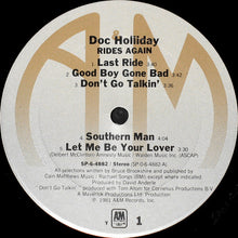 Load image into Gallery viewer, Doc Holliday (3) : Doc Holliday Rides Again… (LP, Album, Ter)