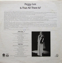 Load image into Gallery viewer, Peggy Lee : Is That All There Is? (LP, Album, Los)
