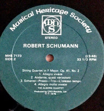 Load image into Gallery viewer, Robert Schumann, The Alberni Quartet : String Quartets, Op. 41, Nos. 1 And 2 (LP)
