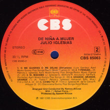 Load image into Gallery viewer, Julio Iglesias : De Niña A Mujer (LP, Album, Gat)